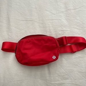 Lululemon red belt bag